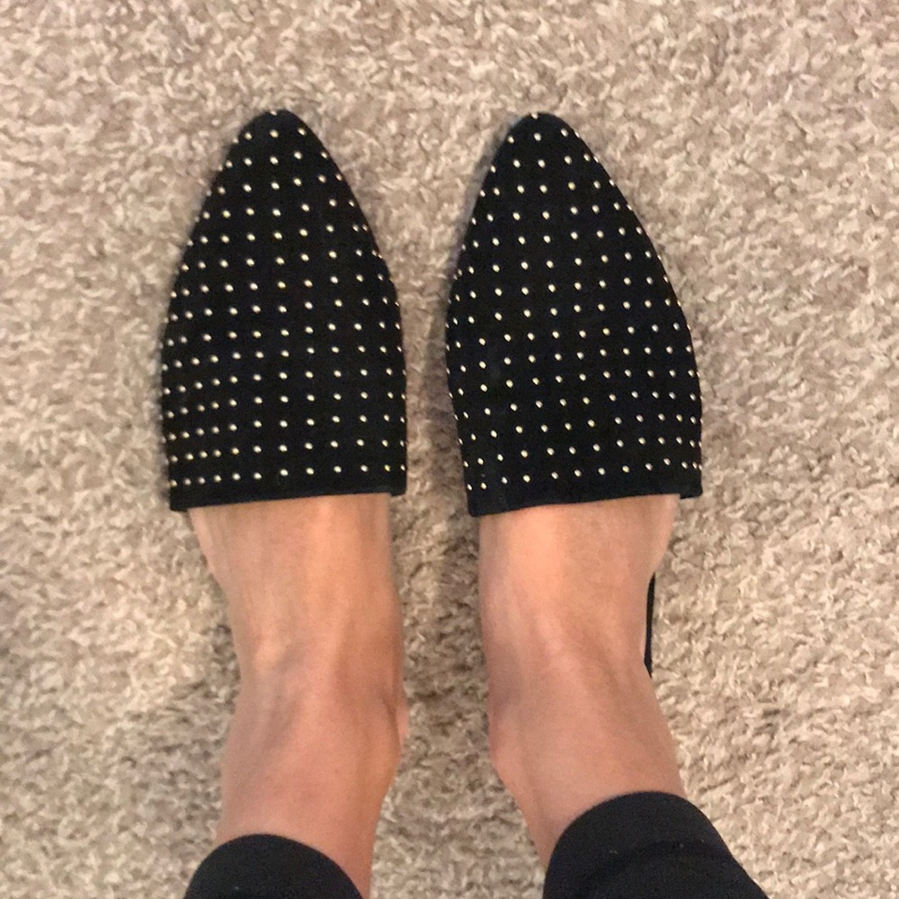 Steve Madden studded slip ons